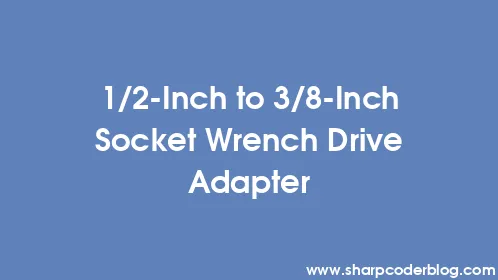 1/2-Inch to 3/8-Inch Socket Wrench Drive Adapter - Thumbnail