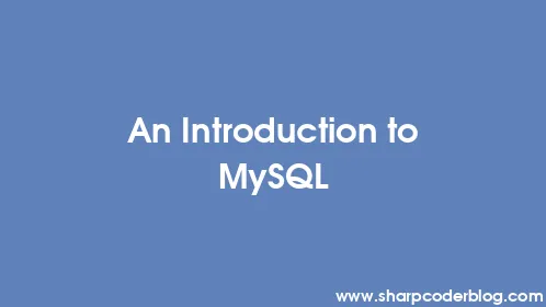 An Introduction to MySQL - Thumbnail
