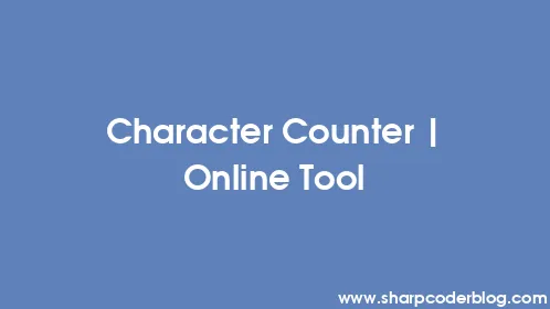 Character Counter | Online Tool - Thumbnail