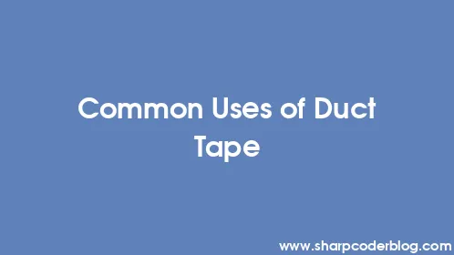 Common Uses of Duct Tape - Thumbnail