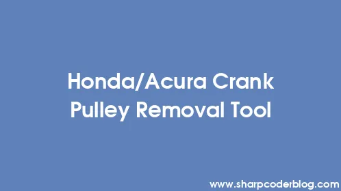 Honda/Acura Crank Pulley Removal Tool - Thumbnail