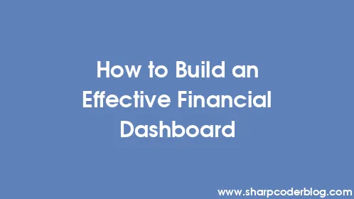 How to Build an Effective Financial Dashboard - Thumbnail