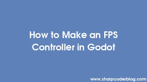 How to Make an FPS Controller in Godot - Thumbnail