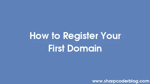 How to Register Your First Domain - Thumbnail