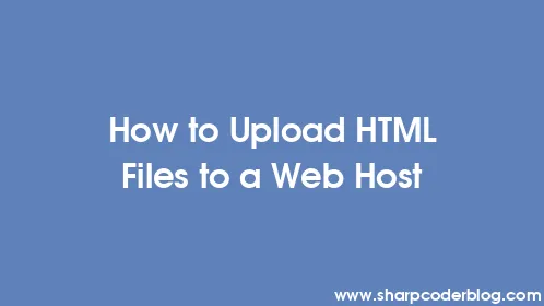 How to Upload HTML Files to a Web Host - Thumbnail