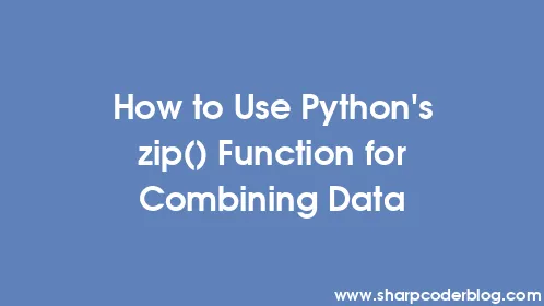 How to Use Python's zip() Function for Combining Data - Thumbnail