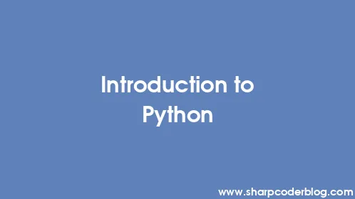 Introduction to Python - Thumbnail