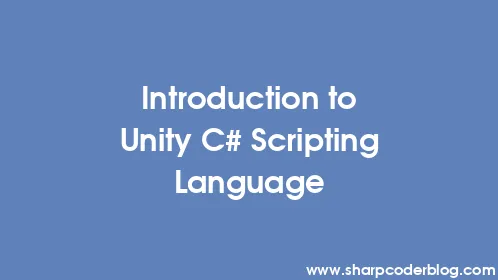 Introduction to Unity C# Scripting Language - Thumbnail