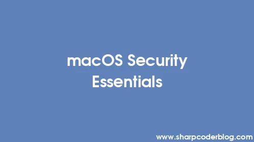 macOS Security Essentials - Thumbnail
