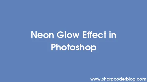 Neon Glow Effect in Photoshop - Thumbnail