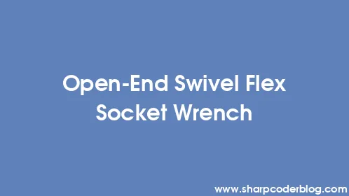 Open-End Swivel Flex Socket Wrench - Thumbnail