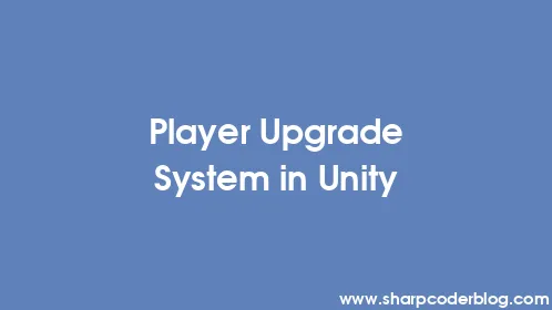 Player Upgrade System in Unity - Thumbnail