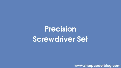 Precision Screwdriver Set - Thumbnail