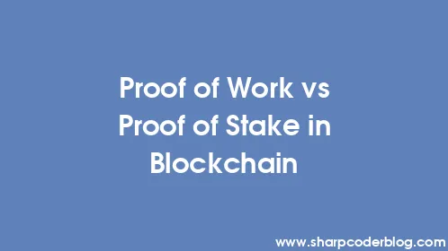 Proof of Work vs Proof of Stake in Blockchain - Thumbnail