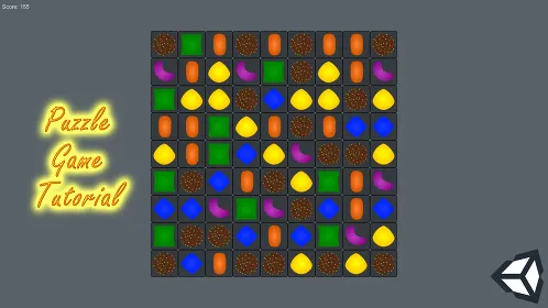 Tutorial for Match-3 Puzzle Game in Unity - Thumbnail