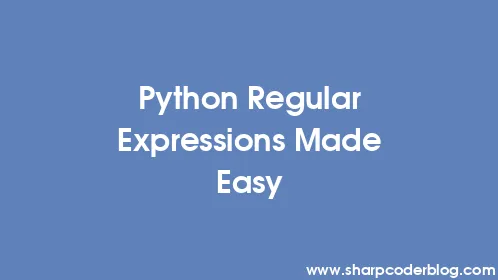 Python Regular Expressions Made Easy - Thumbnail