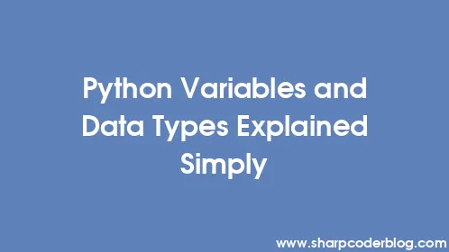 Python Variables and Data Types Explained Simply - Thumbnail