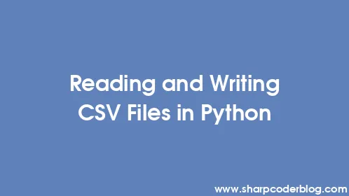 Reading and Writing CSV Files in Python - Thumbnail