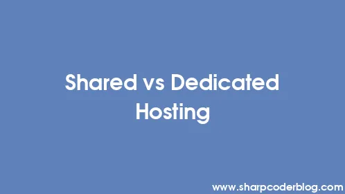 Shared vs Dedicated Hosting - Thumbnail