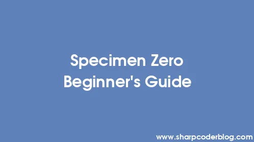Specimen Zero Beginner’s Guide - Thumbnail