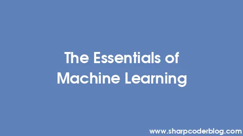 The Essentials of Machine Learning - Thumbnail