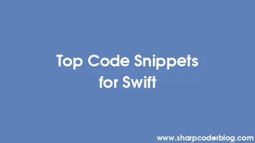 Top Code Snippets for Swift - Thumbnail