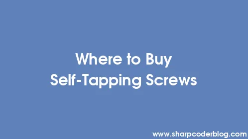 Where to Buy Self-Tapping Screws - Thumbnail
