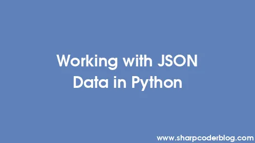 Working with JSON Data in Python - Thumbnail