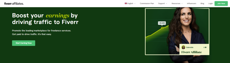 Join Fiverr Affiliate Program.