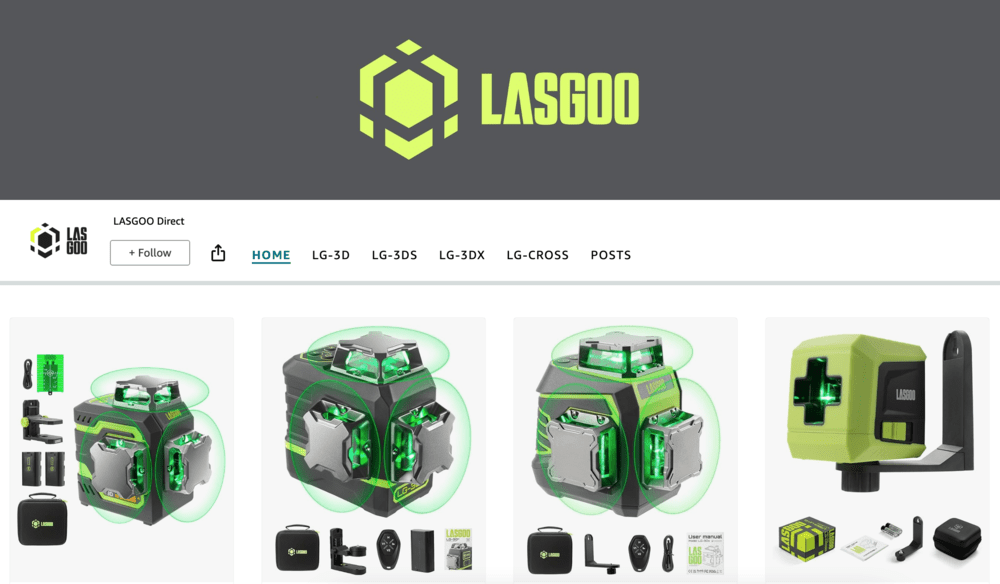 LASGOO Direct on Amazon.