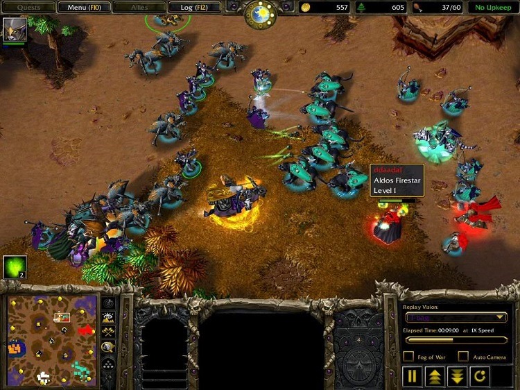 Warcraft 3 gameplay screenshot